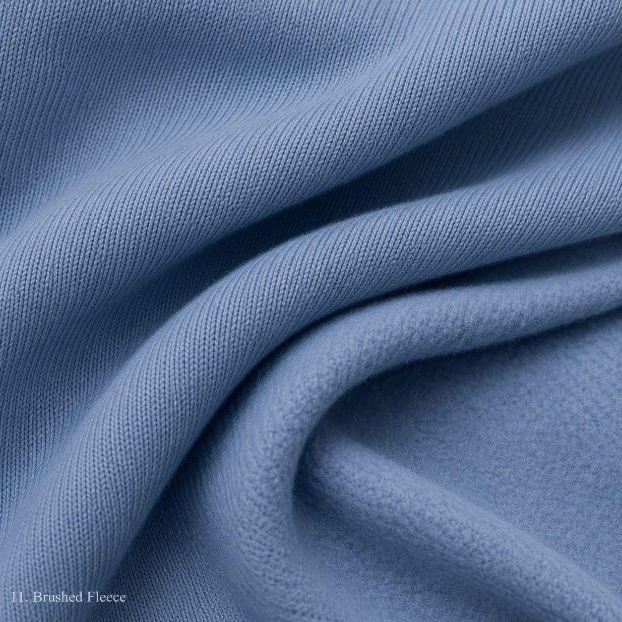 Brushed fleece fabric